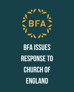 BFA respond to Church Synod motion 